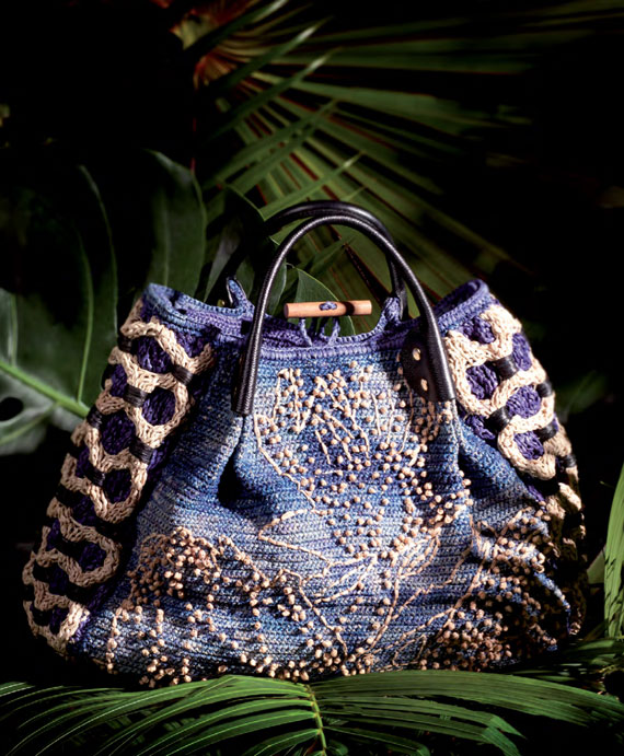 mosaique sacs raffia